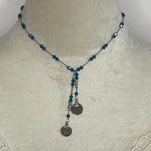 Bead of The Soul Crystal Coin Lariat